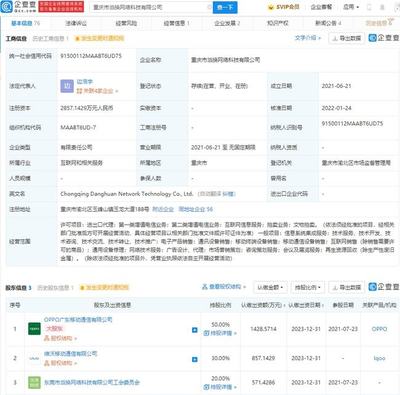 vivo 投資 OPPO 關聯公司，持股 30% 布局第二類增值電信業務